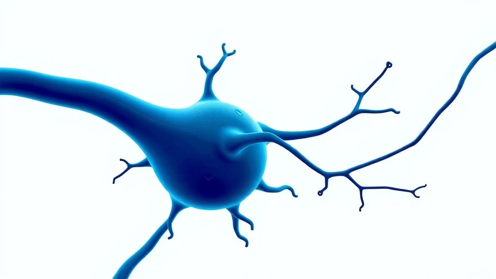 Conceptual illustration of a neuron regrowing its axon