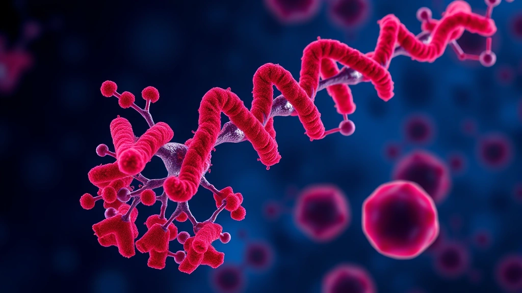 Conceptual illustration of a RAS inhibitor targeting cancer