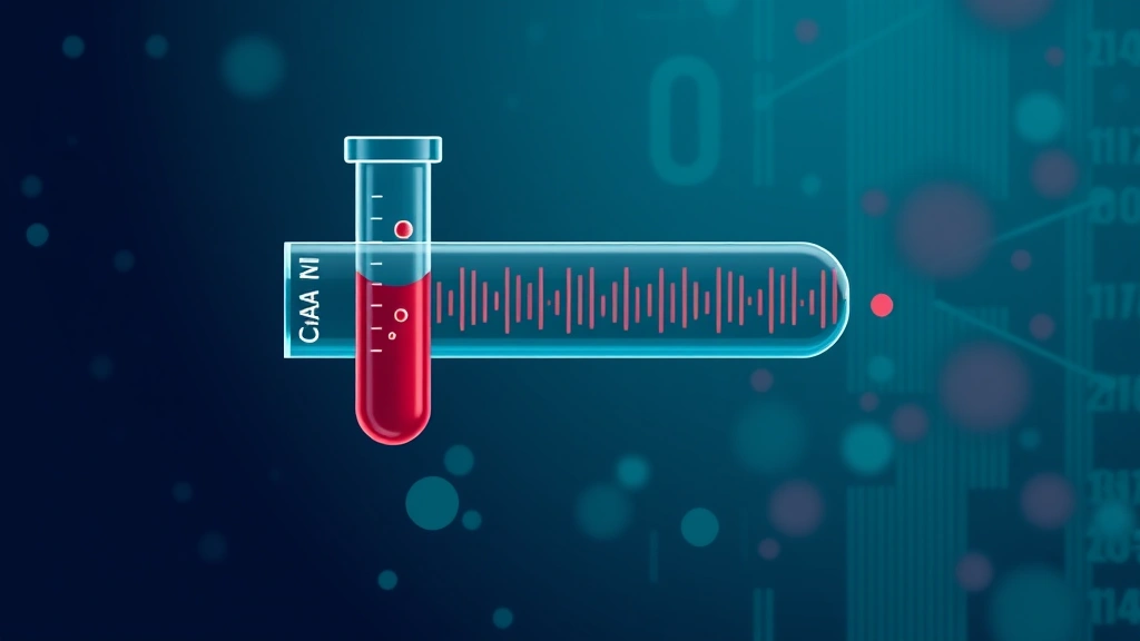 Conceptual illustration of a single blood tube screening for many cancer signals
