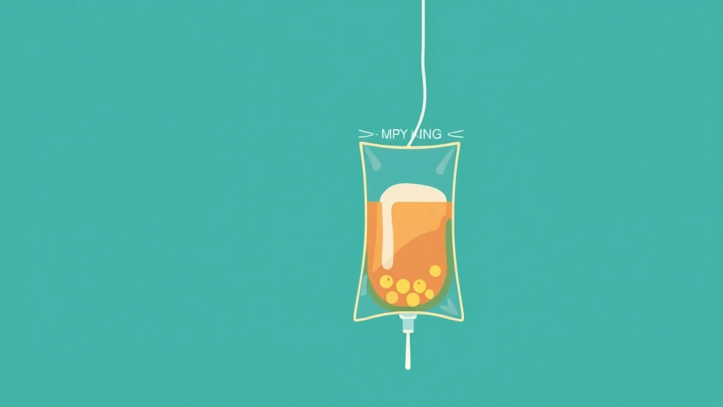 Conceptual illustration of an IV nutrition bag and neonatal care