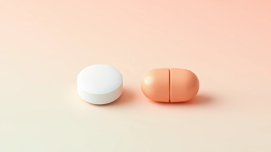 Illustration of two different daily tablets side by side on a clean background