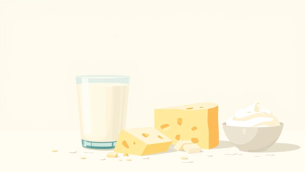 Conceptual illustration of dairy foods