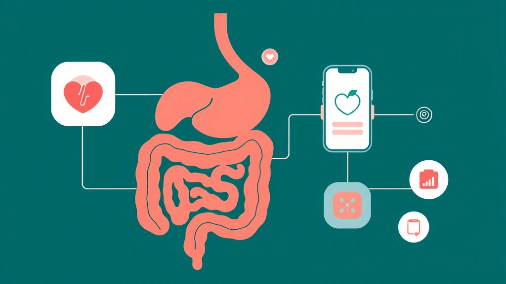 Conceptual illustration of digital digestive-health care