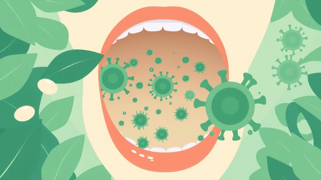Conceptual illustration of a plant antiviral protein neutralizing viruses