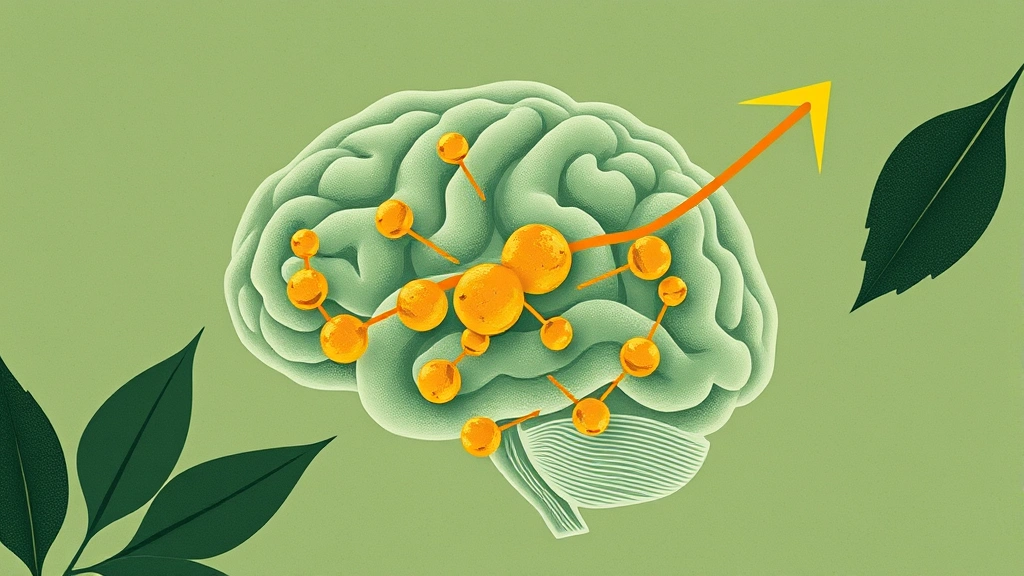 Conceptual illustration of a concentrated compound acting on brain opioid receptors