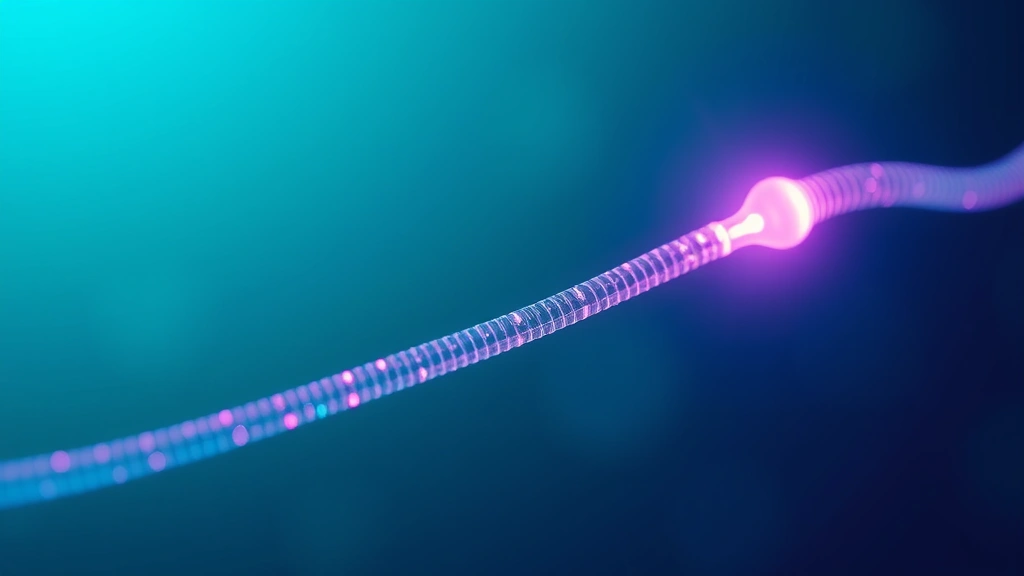 Conceptual illustration of an ultra-thin flexible brain fiber that records, delivers fluid and emits light