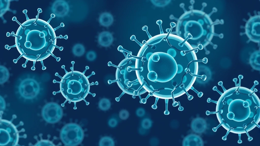 Conceptual illustration of stem cells maturing into T-cells at scale