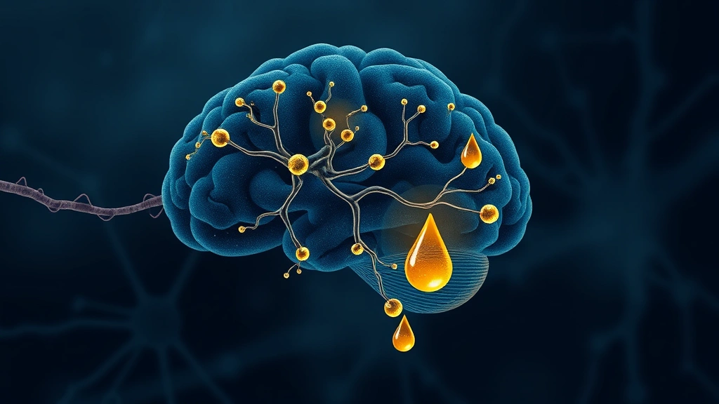Conceptual illustration of a brain neuron regulating appetite for fatty food