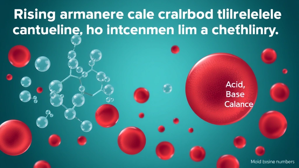 Conceptual illustration of CO2 and blood chemistry