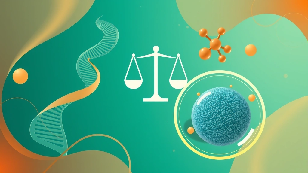 Conceptual illustration of muscle and fat cells with a balance motif