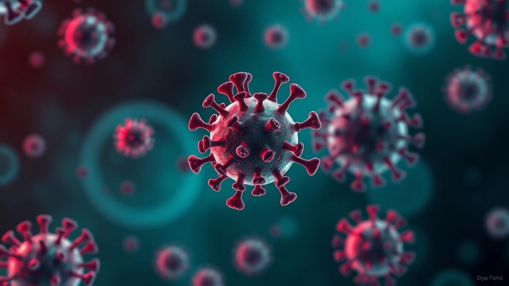 Conceptual illustration of an infected immune cell being cleared